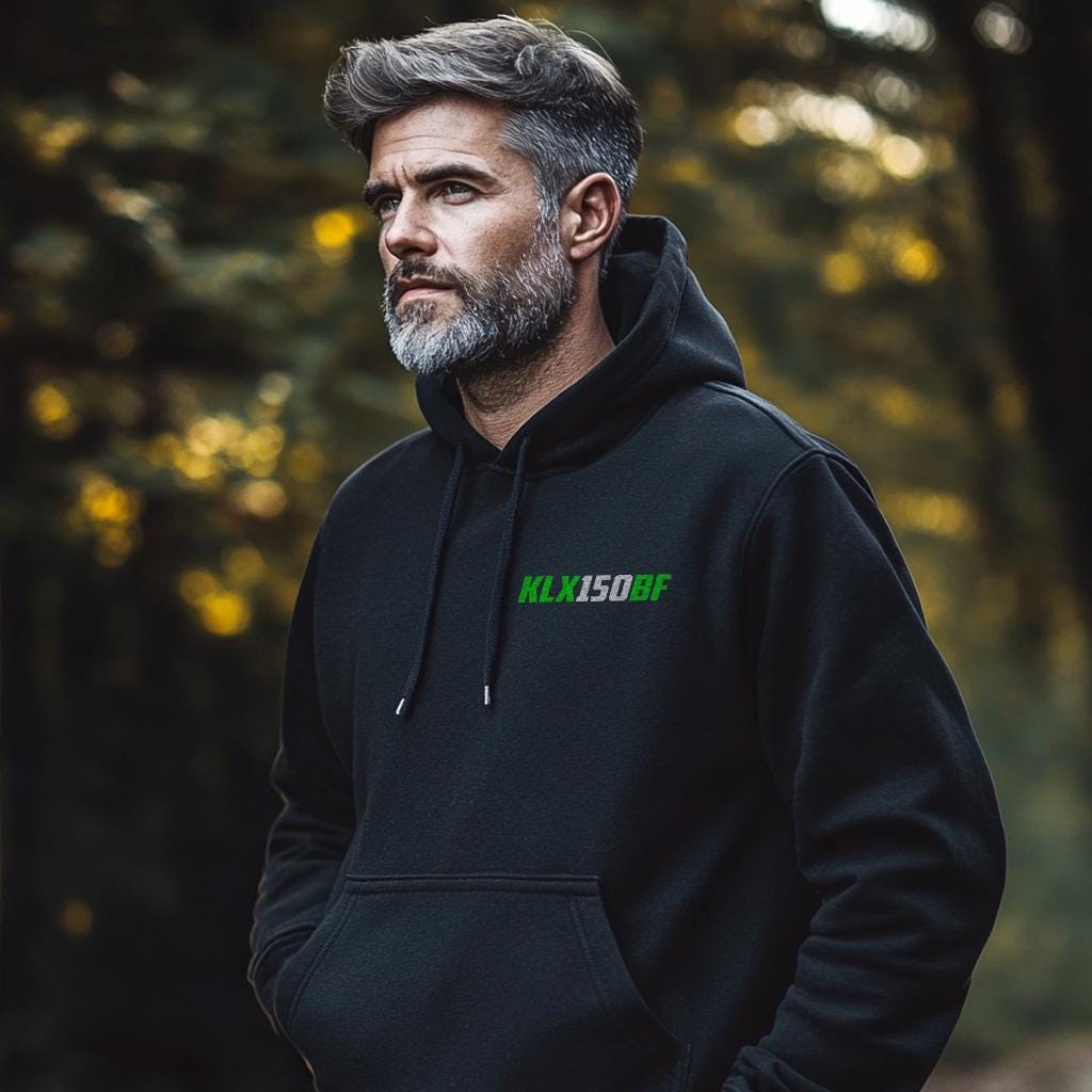 Kawasaki KLX150BF Inspired Hoodie - Motorcycle Sweatshirt for Riders