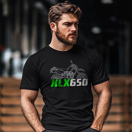 Kawasaki KLX650 1993-1996 Inspired T-Shirt - Motorcycle Tee Shirt for Riders