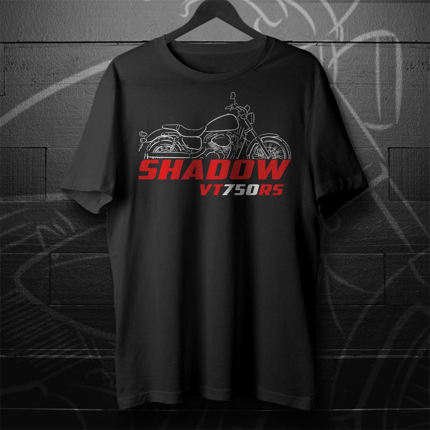 Honda VT750 Shadow | DC | eC | RS & T Inspired T-Shirt - Motorcycle Tee Shirt for Riders