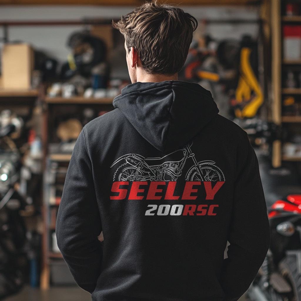 Honda Seeley 200RSC Inspired Hoodie - Motorcycle Sweatshirt for Riders