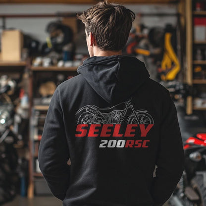 Honda Seeley 200RSC Inspired Hoodie - Motorcycle Sweatshirt for Riders