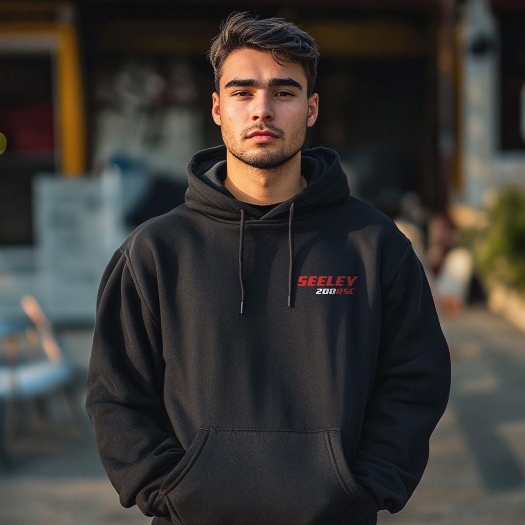 Honda Seeley 200RSC Inspired Hoodie - Motorcycle Sweatshirt for Riders