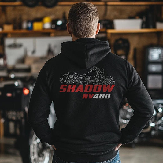 Honda Shadow NV400 Inspired Hoodie - Motorcycle Sweatshirt for Riders