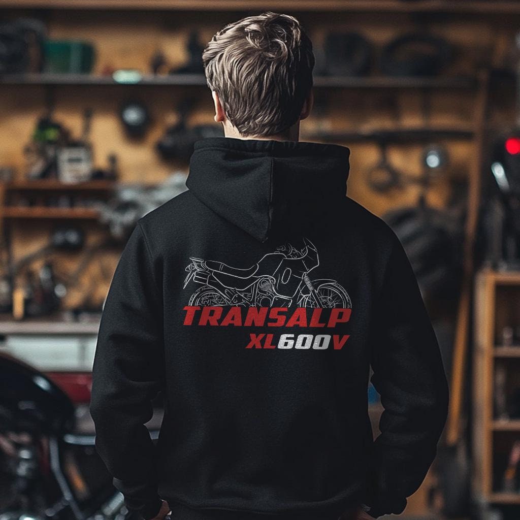 Honda XL600V Transalp Inspired Hoodie - Motorcycle Sweatshirt for Riders
