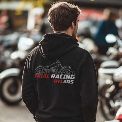 Honda RTL 305 Inspired Hoodie - Motorcycle Sweatshirt for Riders