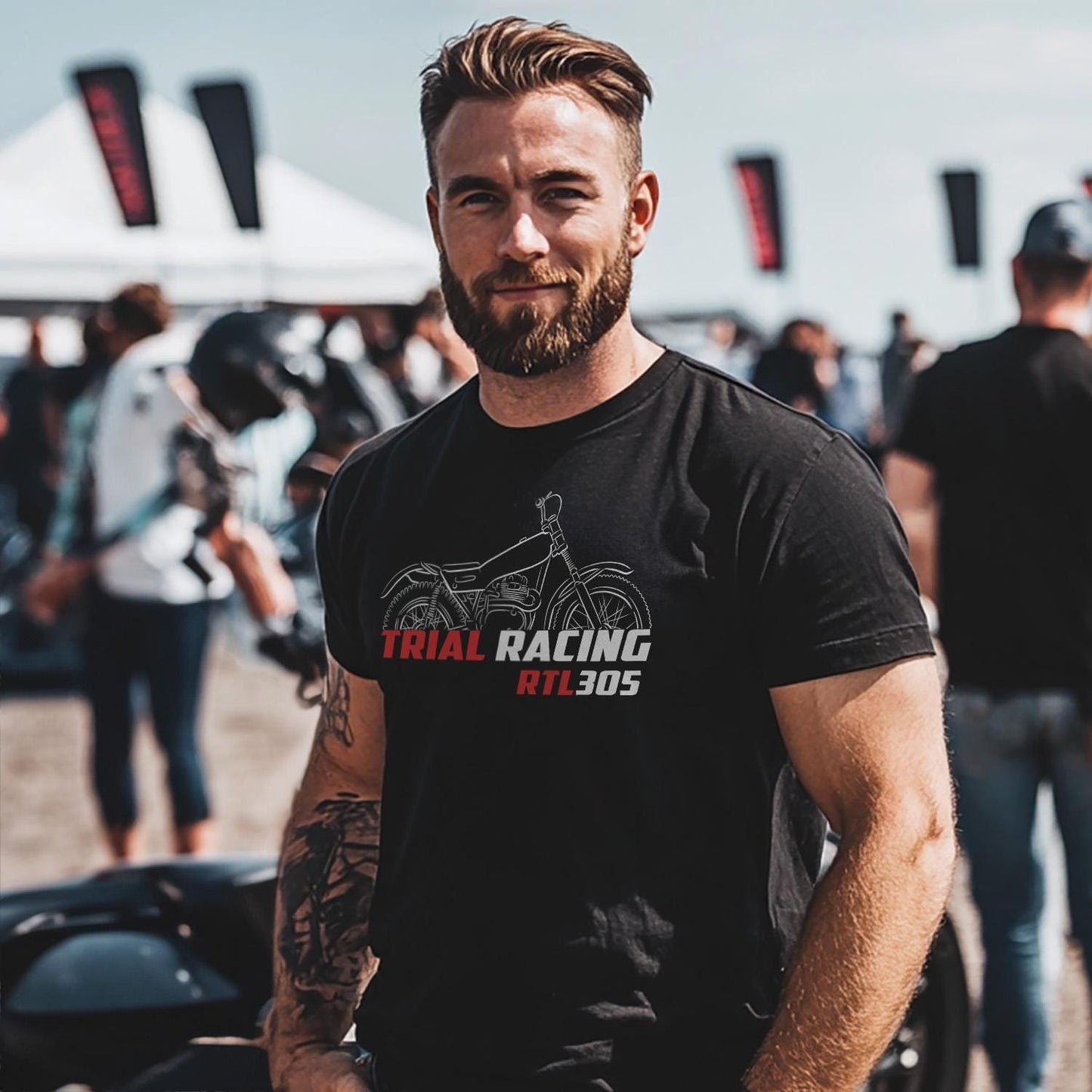 Honda RTL 305 Inspired T-Shirt - Motorcycle Tee Shirt