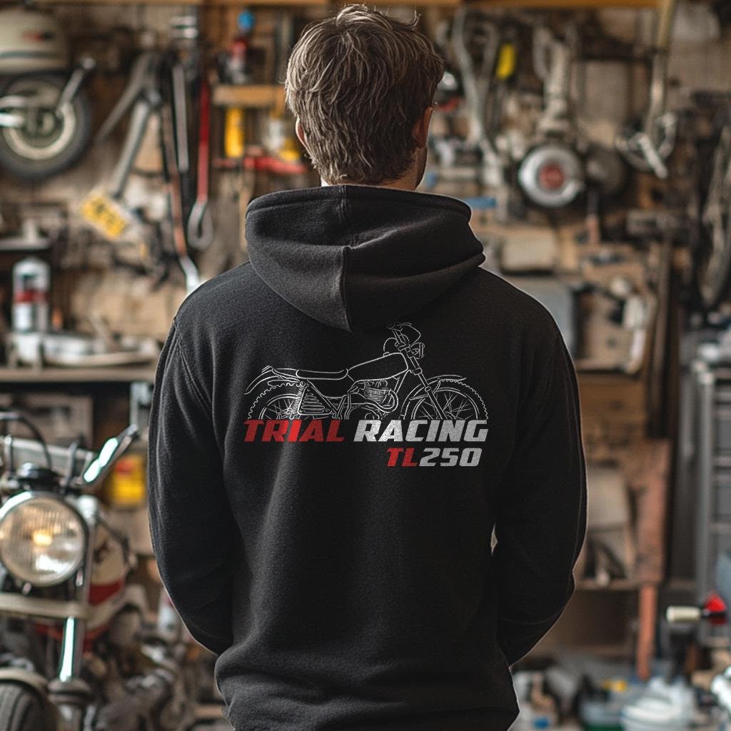 Honda TL 250 Trials 1975 - 1976 Inspired Hoodie - Motorcycle Sweatshirt for Riders