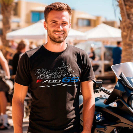 BMW F700GS T-Shirt - Motorcycle Tee Shirt for Riders