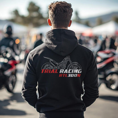 Honda RTL 300 R Inspired Hoodie - Motorcycle Sweatshirt for Riders