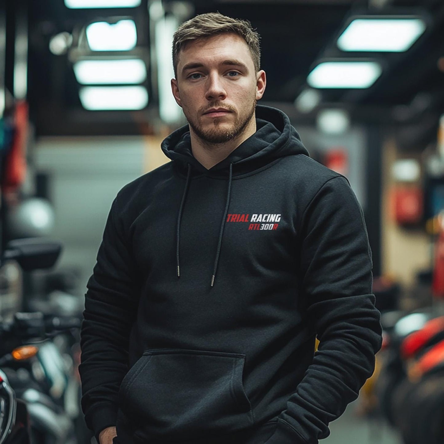 Honda RTL 300 R Inspired Hoodie - Motorcycle Sweatshirt for Riders
