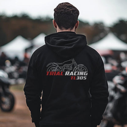 Honda TL 305 1975 Inspired Hoodie - Motorcycle Sweatshirt for Riders