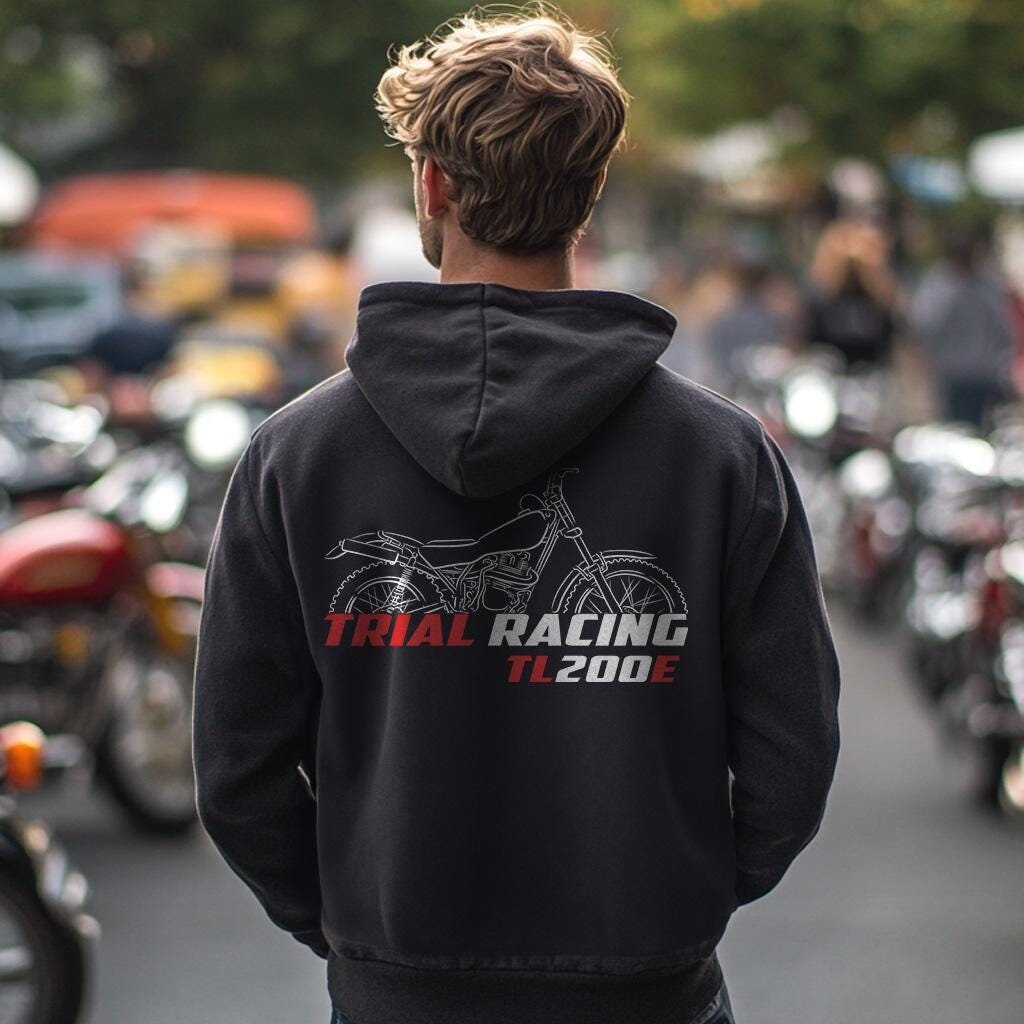 Honda TL 200E 1979 - 1982 Inspired Hoodie - Motorcycle Sweatshirt for Riders