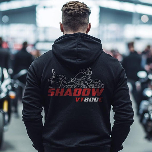 Honda VT800C Shadow 1988 Inspired Hoodie - Motorcycle Sweatshirt for Riders