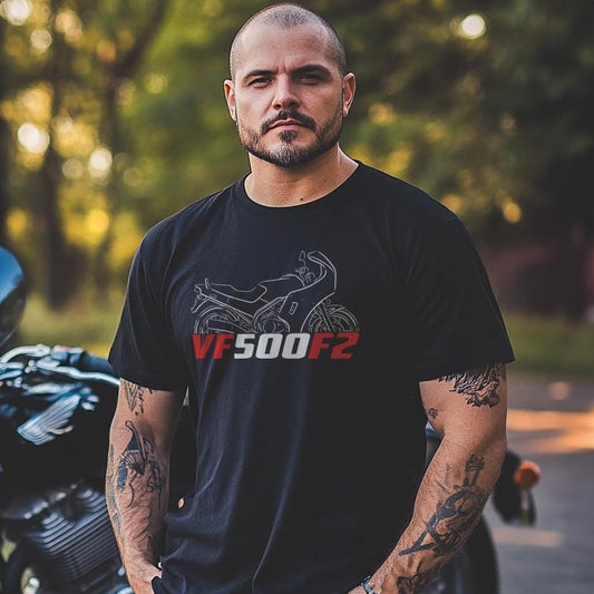 Honda VF500F2 Inspired T-Shirt - Motorcycle Tee Shirt