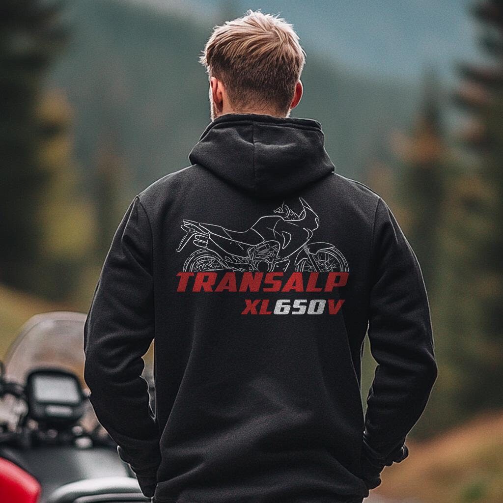 Honda XL650V Transalp Inspired Hoodie - Motorcycle Sweatshirt for Riders