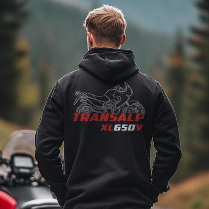 Honda XL650V Transalp Inspired Hoodie - Motorcycle Sweatshirt for Riders