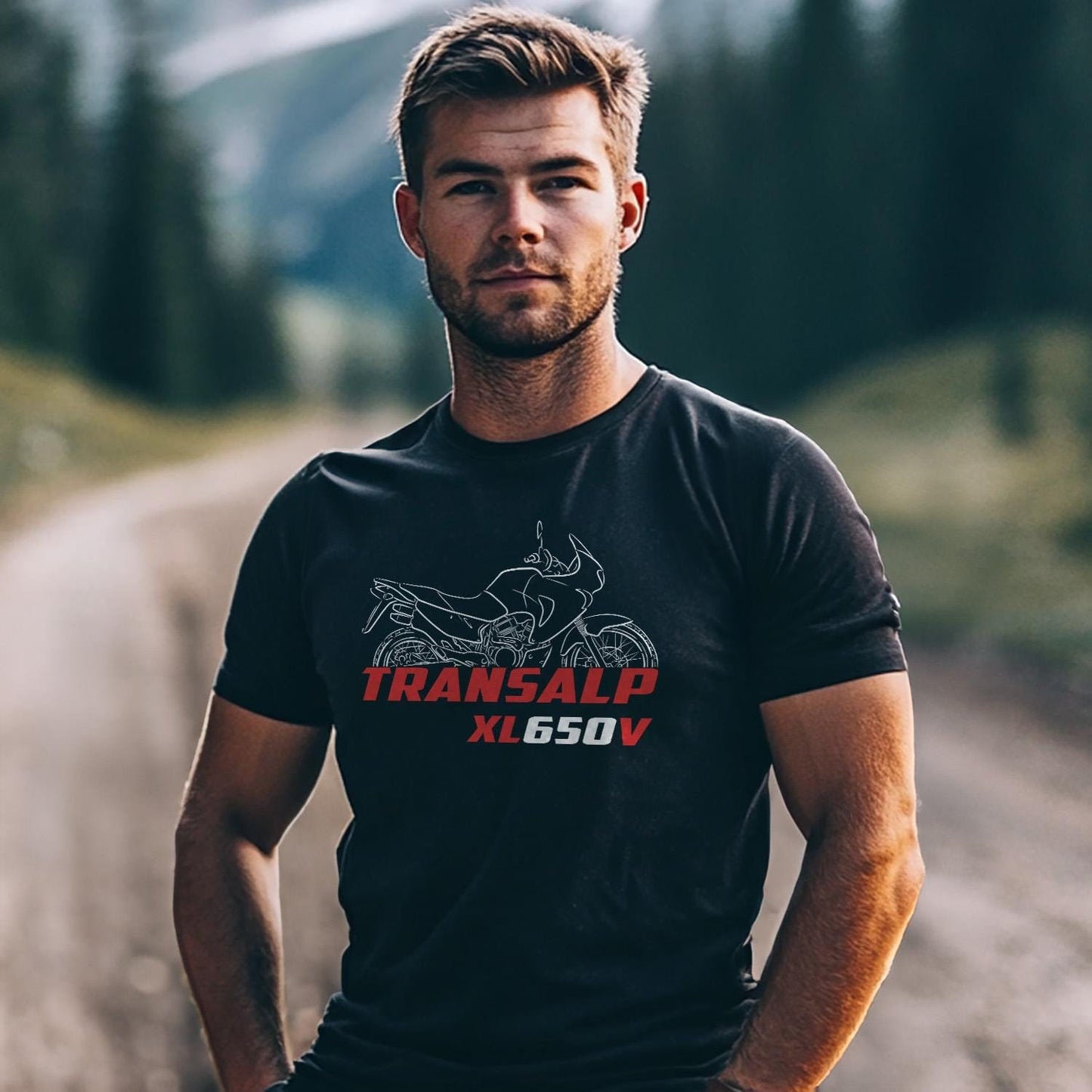 Honda XL650V Transalp Inspired T-Shirt - Motorcycle Tee Shirt