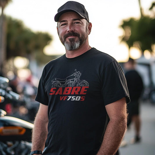 Honda VF 750S Sabre V45 Inspired T-Shirt - Motorcycle Tee Shirt