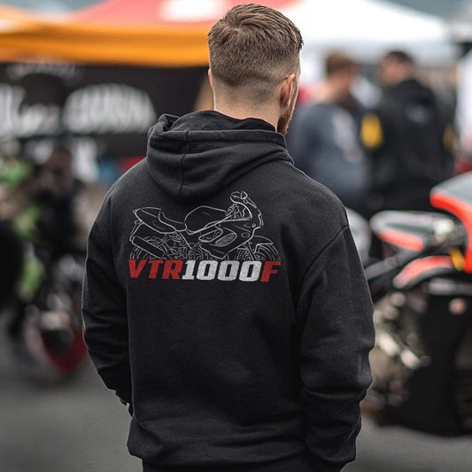 Honda VTR1000F Inspired Hoodie - Motorcycle Sweatshirt for Riders