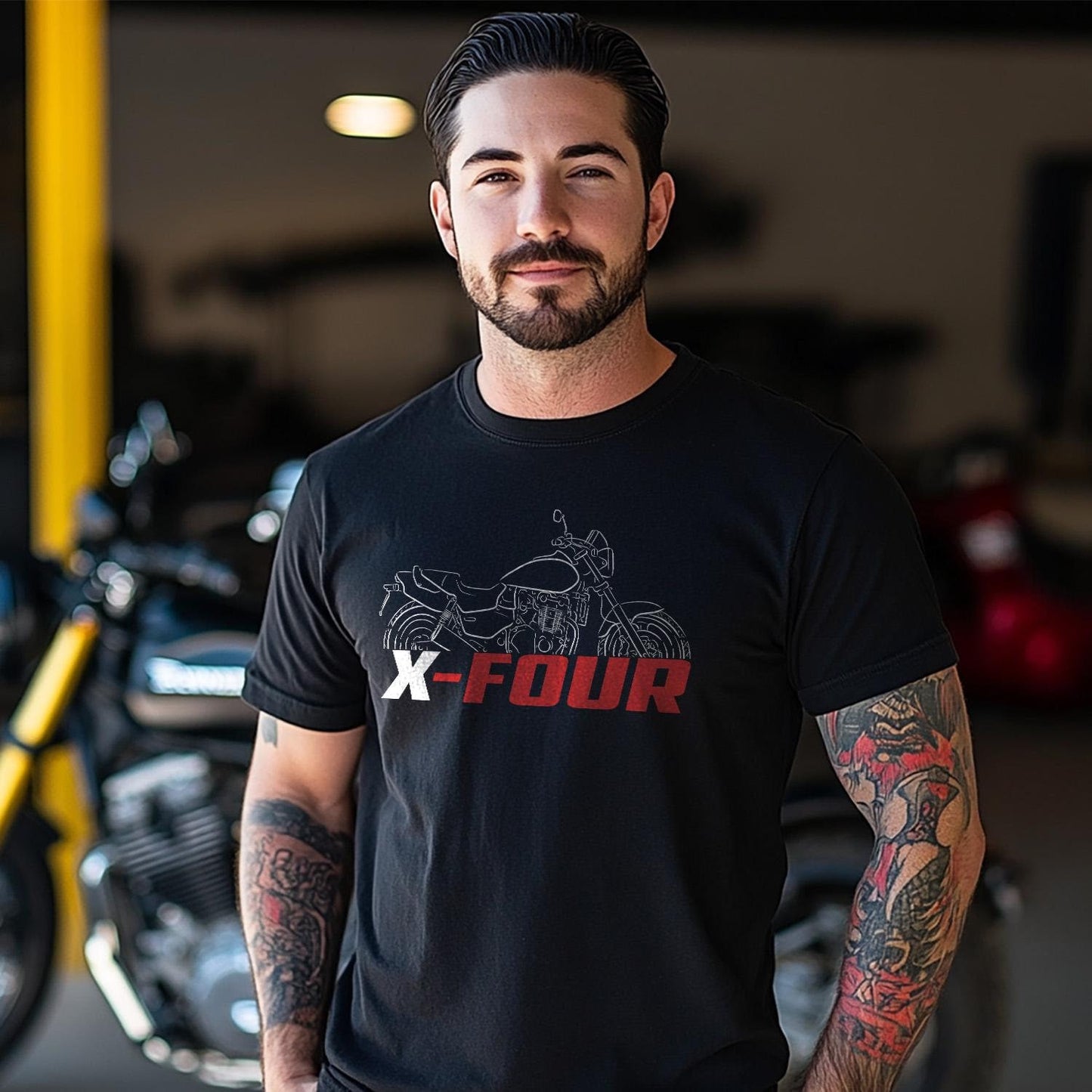 Honda X4 Inspired T-Shirt - Motorcycle Tee Shirt