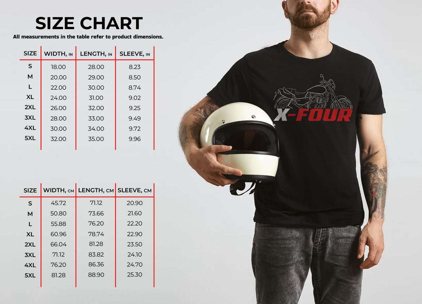 Honda X4 Inspired T-Shirt - Motorcycle Tee Shirt