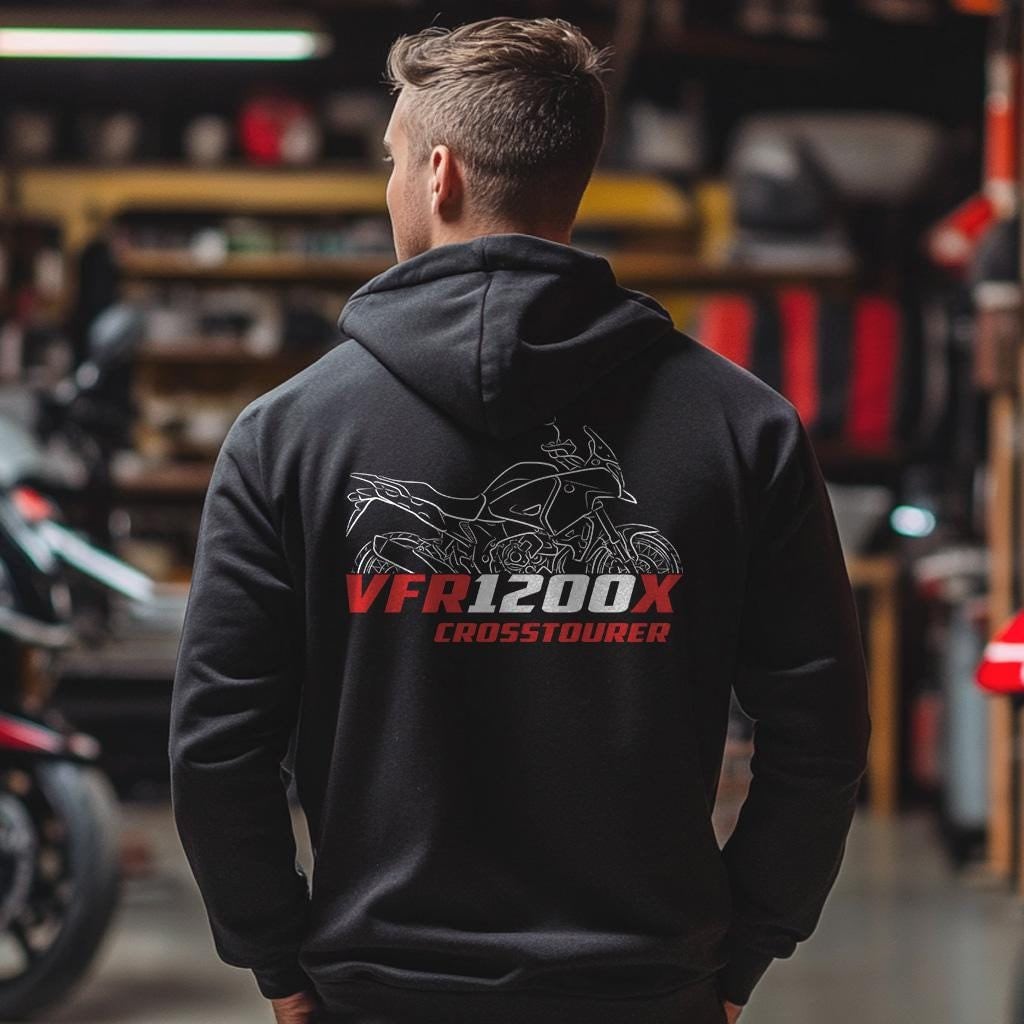 Honda VFR 1200 X Crosstourer Inspired Hoodie - Motorcycle Sweatshirt for ADV Riders