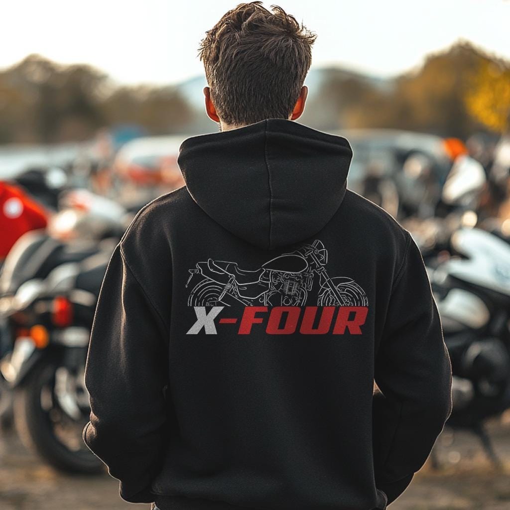 Honda X4 Inspired Hoodie - Motorcycle Sweatshirt for Riders