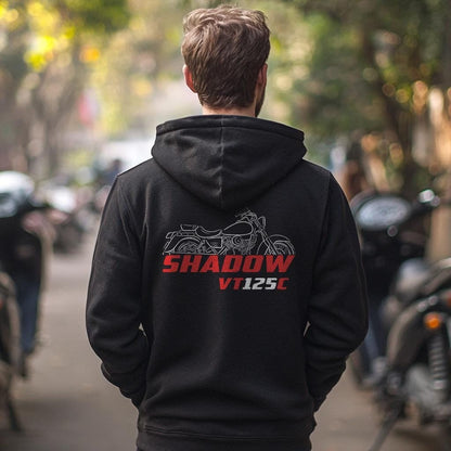 Honda VT125C Shadow Inspired Hoodie - Motorcycle Sweatshirt for Riders