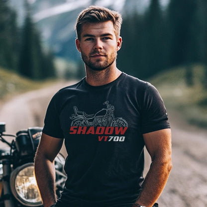 Honda VT700 Shadow 1984 - 1987 Inspired T-Shirt - Motorcycle Tee Shirt