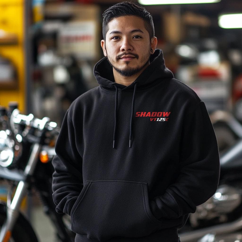 Honda VT125C Shadow Inspired Hoodie - Motorcycle Sweatshirt for Riders