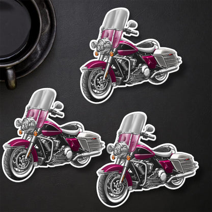 Harley Electra Glide Highway King 2023 Stickers - Set of 3 Motorcycle Decals for Bikers