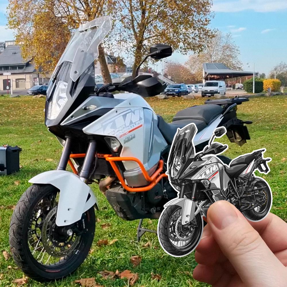 KTM 1290 Super Adventure 2015-20 Inspired Stickers - Set of 3 Motorcycle Decals