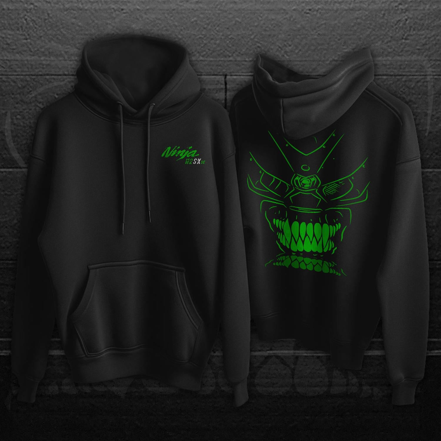 Kawasaki Ninja H2 SX Inspired Hoodie - Motorcycle Sweatshirt for Riders