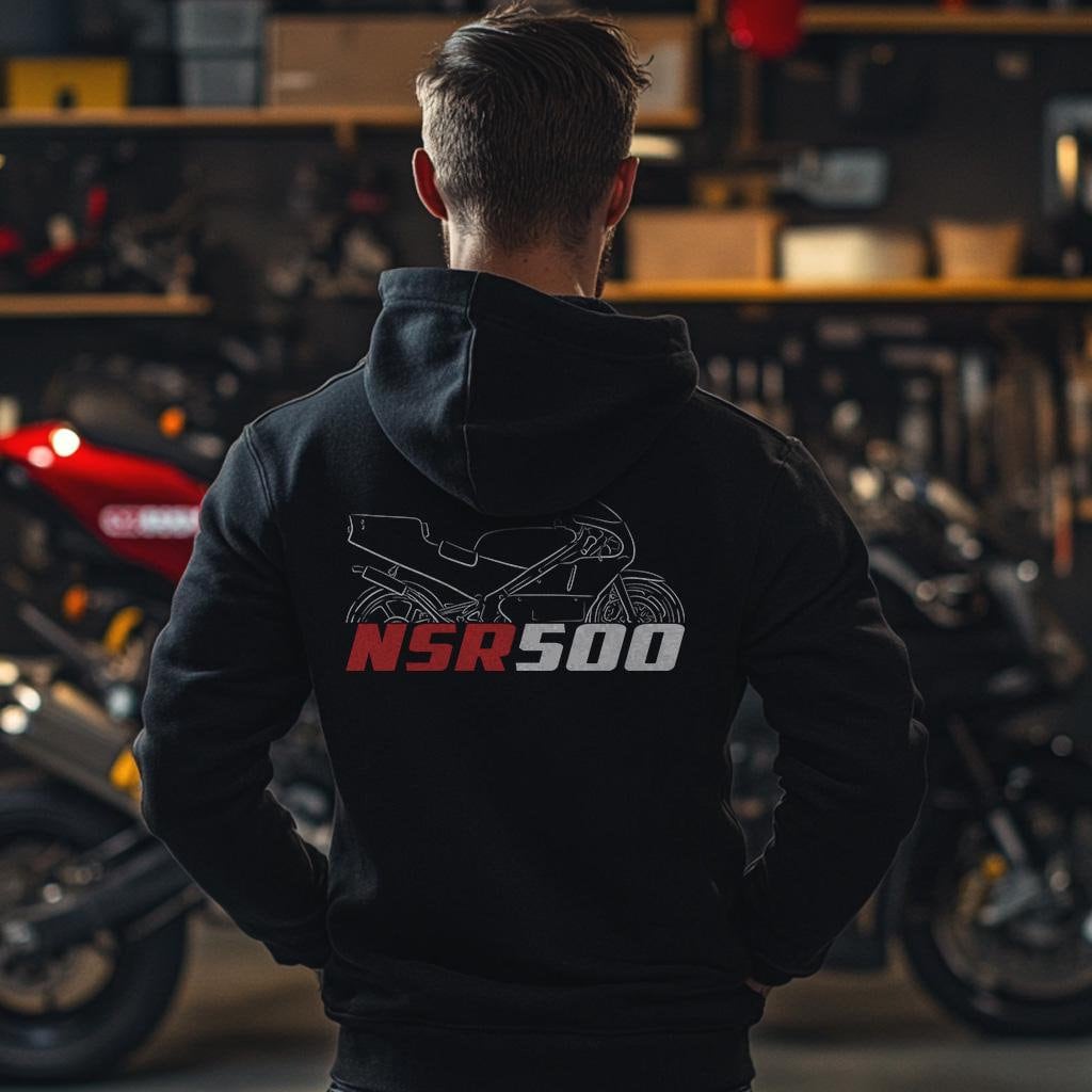 Honda NSR500 Inspired Hoodie - Motorcycle Sweatshirt for Riders