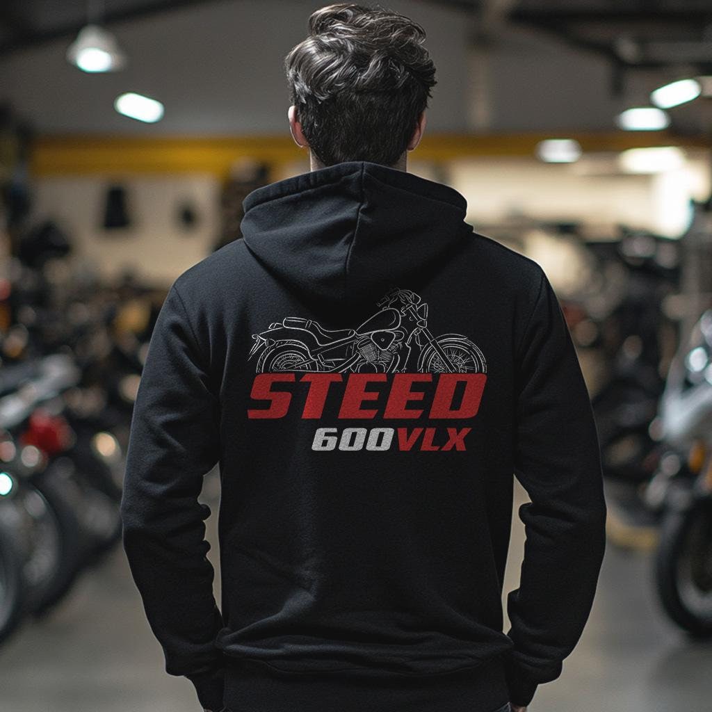 Honda Steed 600 VLX Inspired Hoodie - Motorcycle Sweatshirt for Riders