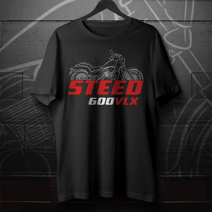 Honda Steed 600 VLX Inspired T-Shirt - Motorcycle Tee Shirt for Riders