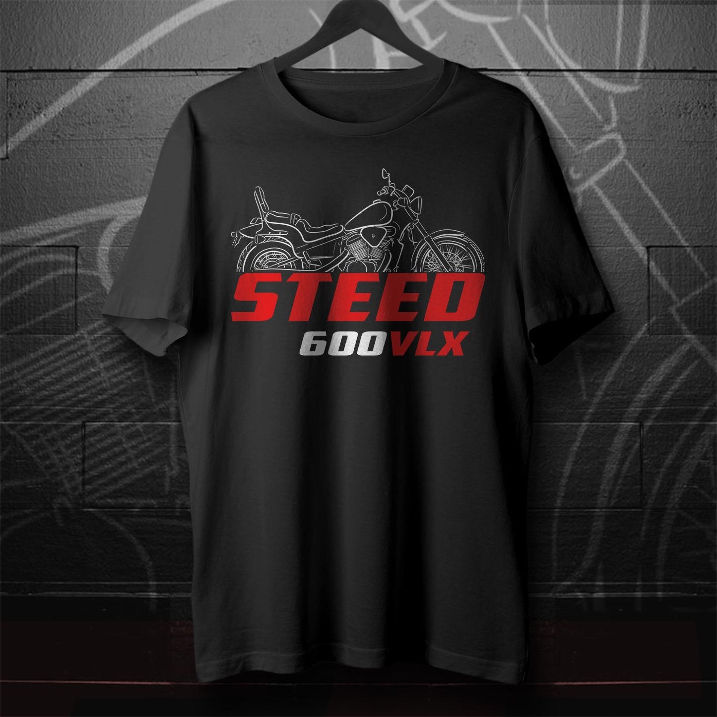 Honda Steed 600 VLX Inspired T-Shirt - Motorcycle Tee Shirt for Riders