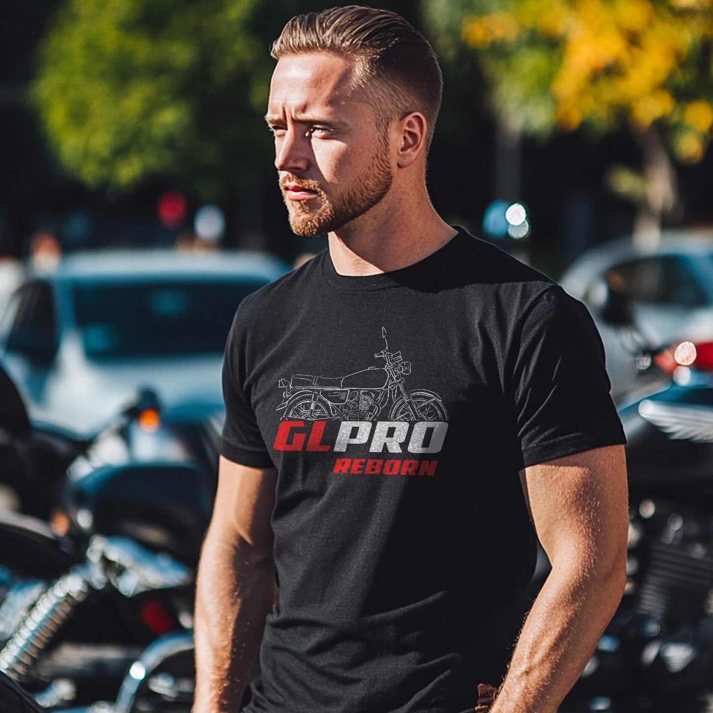 Honda GL Pro Reborn 2022 Inspired T-Shirt - Motorcycle Tee Shirt for Riders