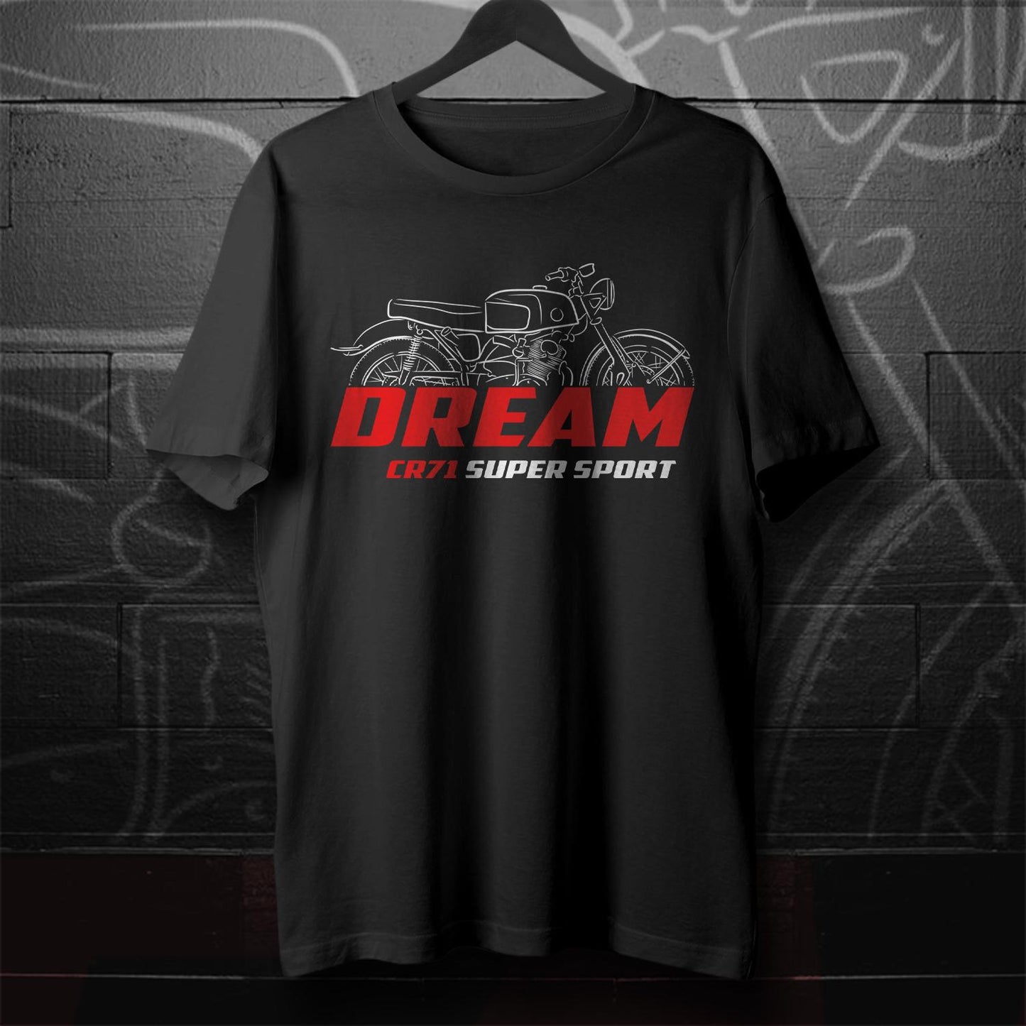 Honda Dream CR71 Super Sports 1959 Inspired T-Shirt - Motorcycle Tee Shirt for Riders
