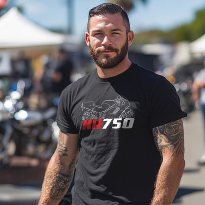 Honda NR750 1992 Inspired T-Shirt - Motorcycle Tee Shirt for Riders