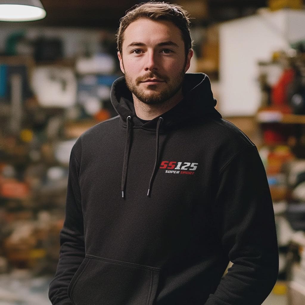 Honda SS125 A Super Sport Inspired Hoodie - Motorcycle Sweatshirt for Riders