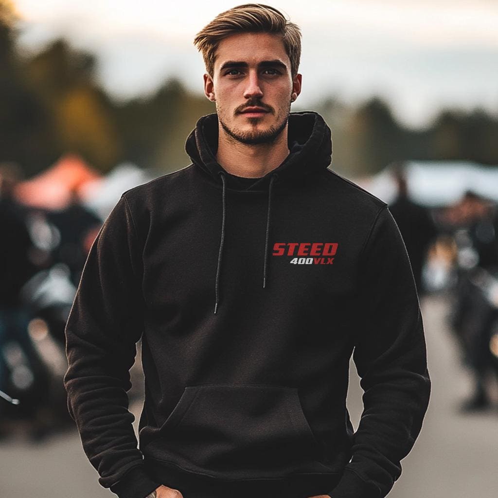 Honda Steed 400 VLX Inspired Hoodie - Motorcycle Sweatshirt for Riders