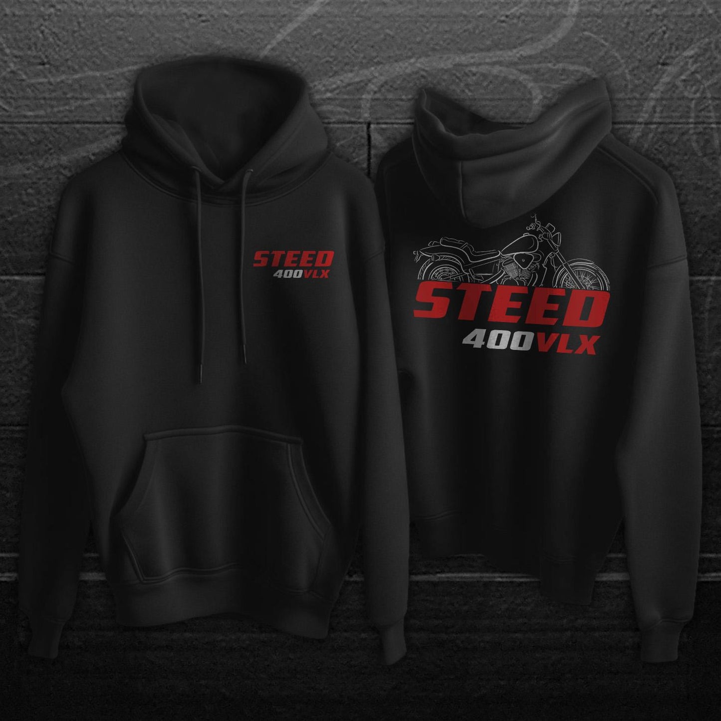 Honda Steed 400 | VCL | VLX & VSE Inspired Hoodie - Motorcycle Sweatshirt for Riders