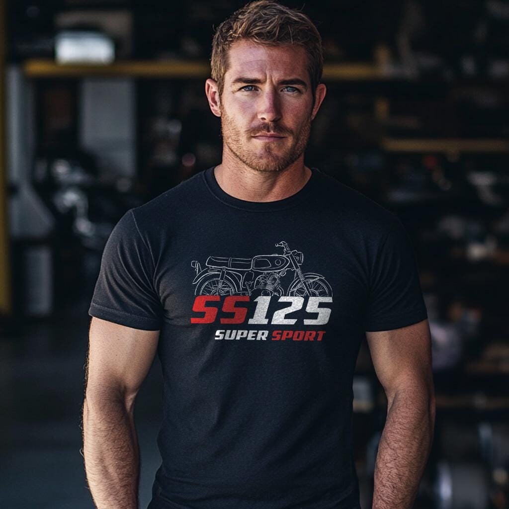 Honda SS125 A Super Sport Inspired T-Shirt - Motorcycle Tee Shirt for Riders