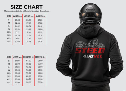 Honda Steed 400 | VCL | VLX & VSE Inspired Hoodie - Motorcycle Sweatshirt for Riders