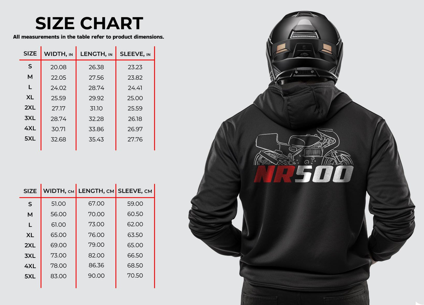 Honda NR500 Inspired Hoodie - Motorcycle Sweatshirt for Riders