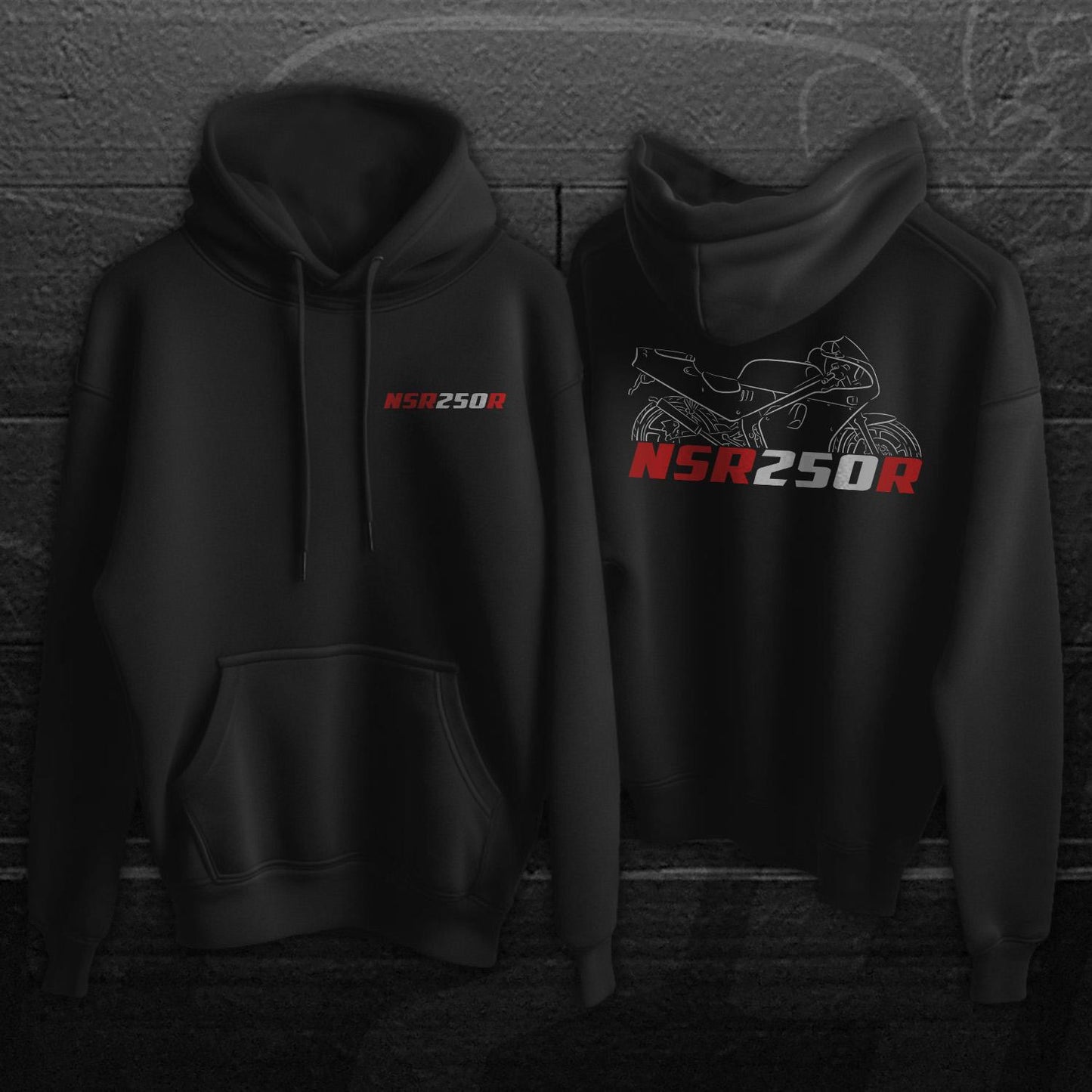 Honda NSR250R Inspired Hoodie - Motorcycle Sweatshirt for Riders