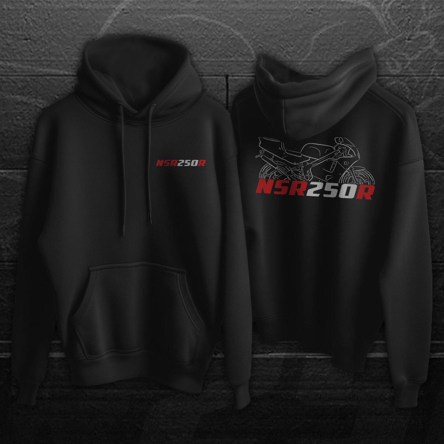 Honda NSR250R Inspired Hoodie - Motorcycle Sweatshirt for Riders