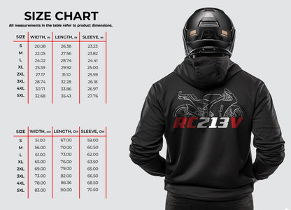 Honda RC213 V & V-S Inspired Hoodie - Motorcycle Sweatshirt for Riders