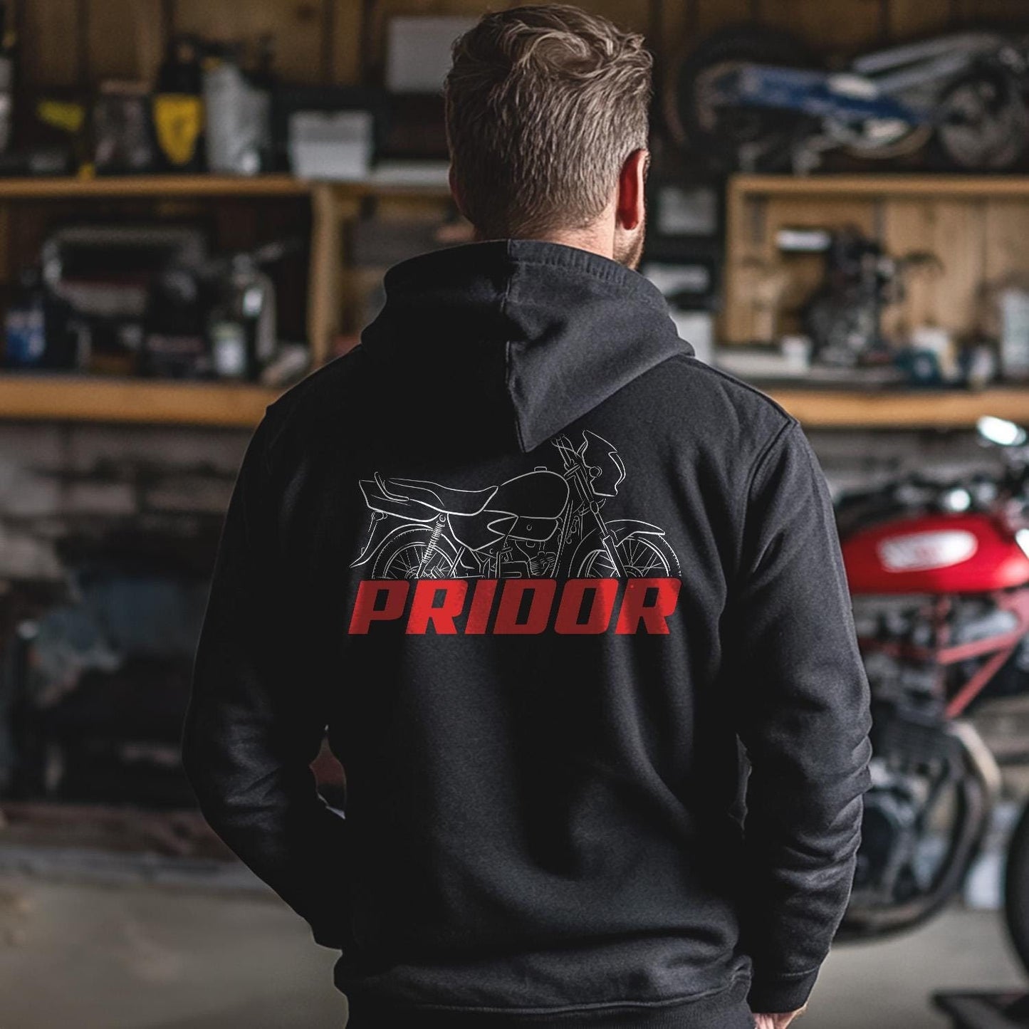 Honda Pridor Inspired Hoodie - Motorcycle Sweatshirt for Riders